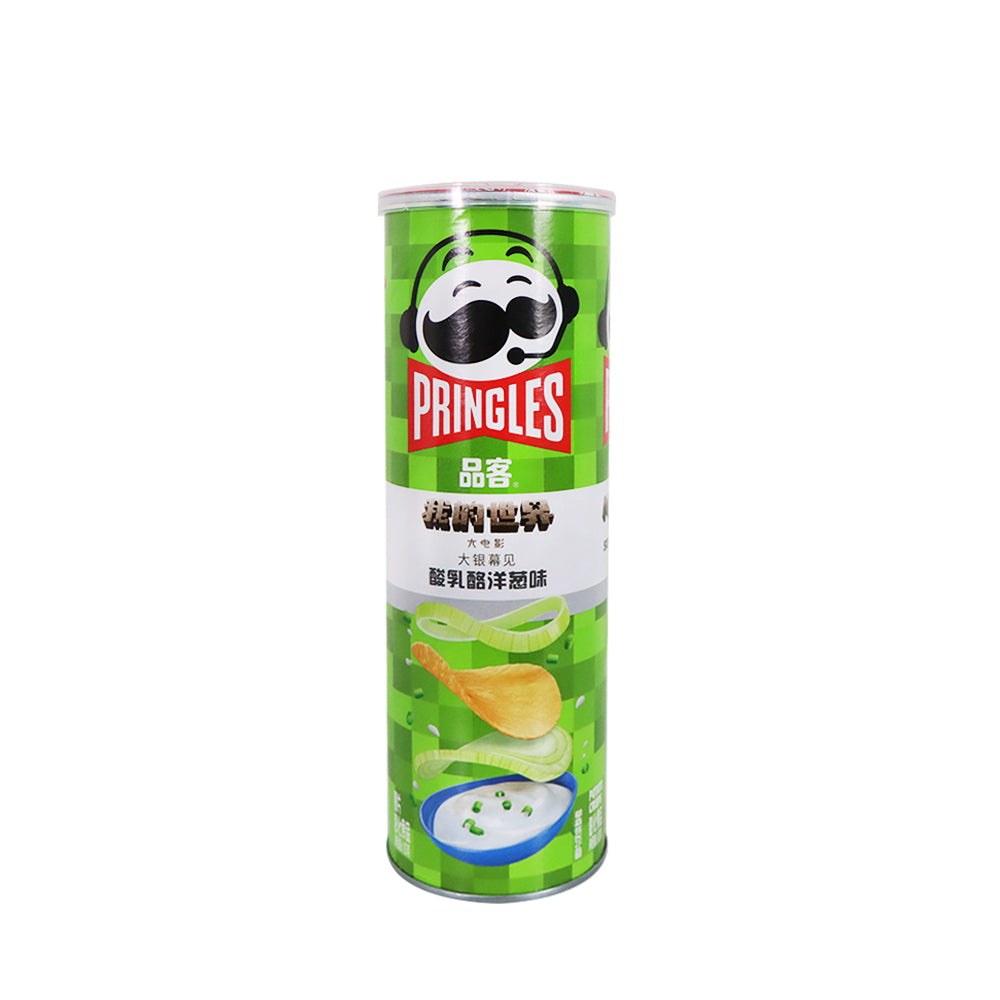 Pringles Sour Cream &amp; Onion Flavoured Potato Chips 110g