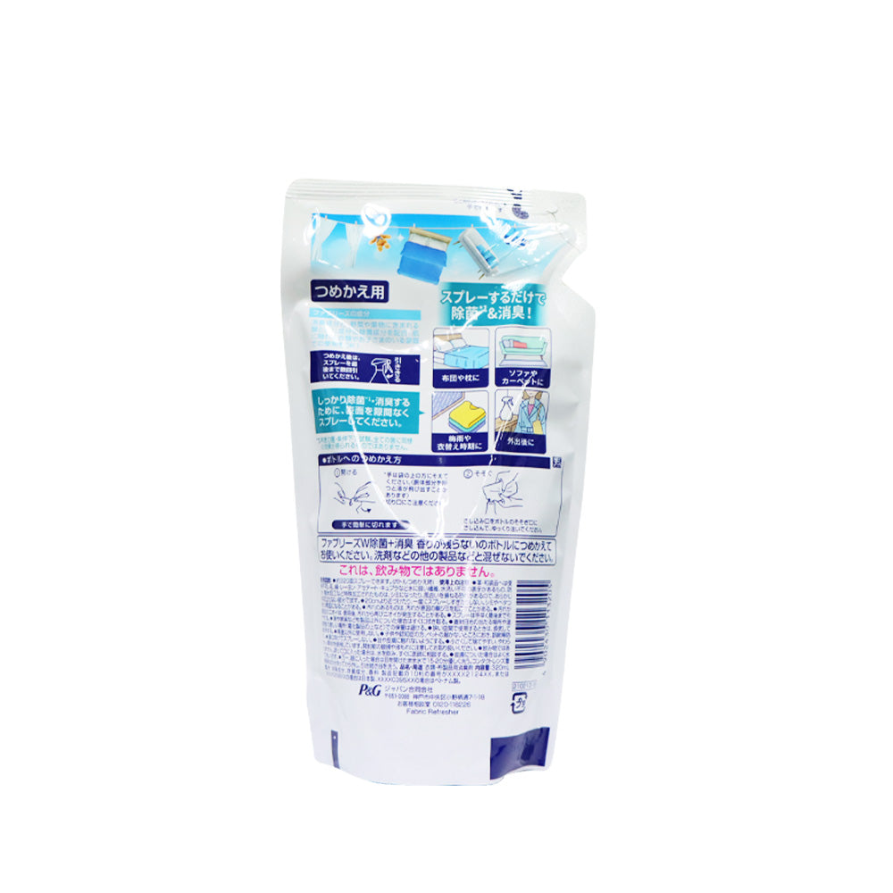 Febreze 風倍清 織物W高效除菌消臭噴霧 補充裝 320毫升