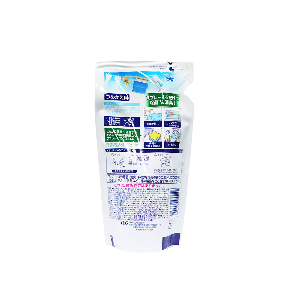 Febreze 風倍清 織物W綠茶除菌消臭噴霧 補充裝 320毫升