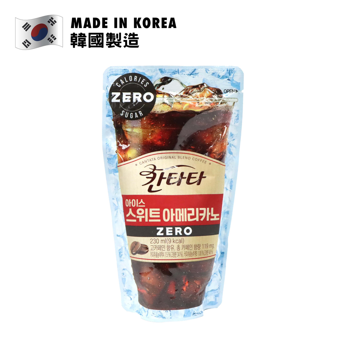 LOTTE CHILSUNG Cantata Instant Zero Iced Sweet Americano 230ml