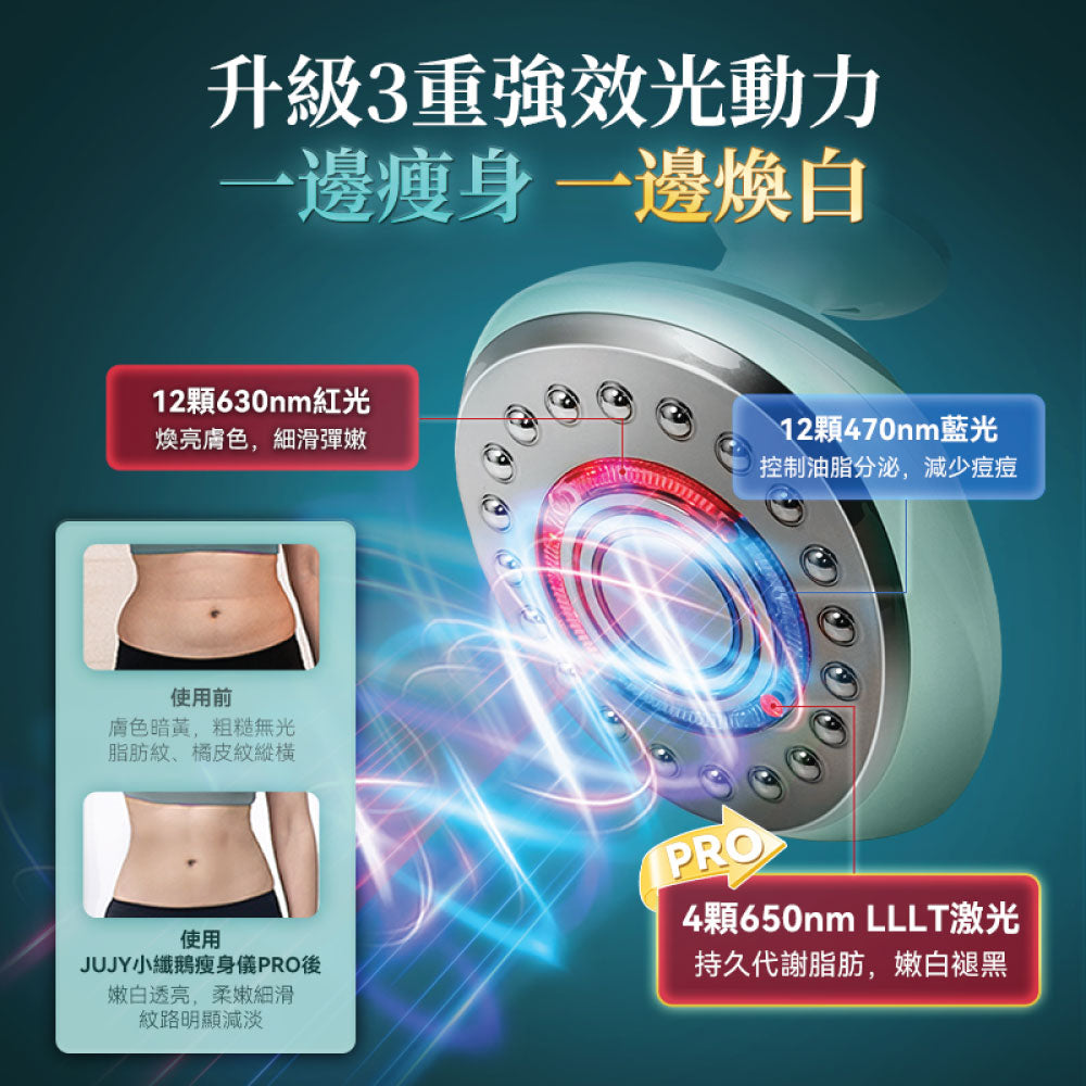 JUJY 小纖鵝超音波PLUS LLLT全身溶脂光嫩瘦身儀 PRO