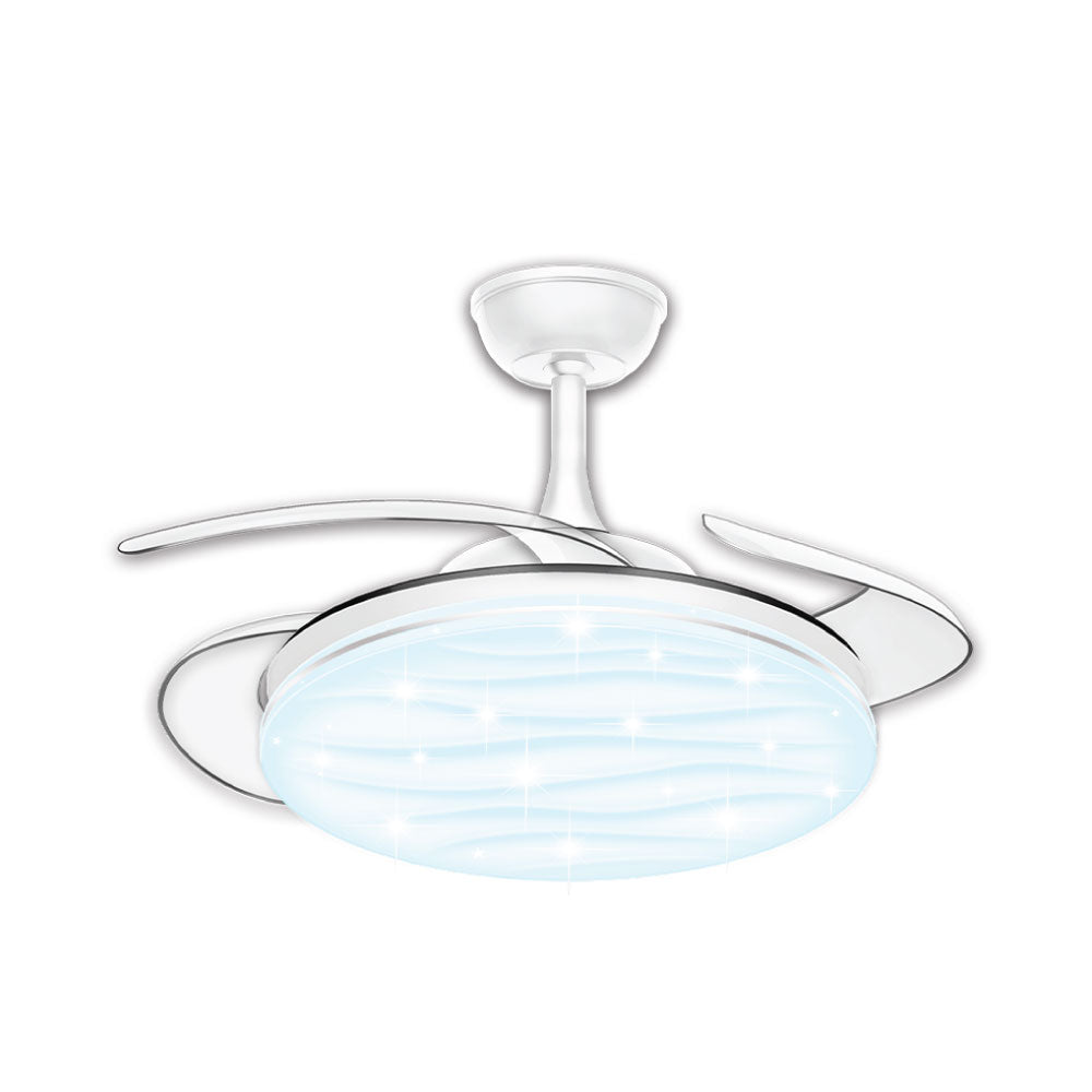 Sunshine CFCN-36W 42寸 36W LED伸縮扇葉風扇燈 (水波紋燈面)