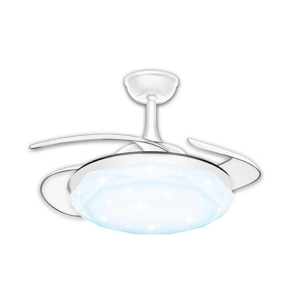 Sunshine CFCB-24W 36寸 24W LED伸縮扇葉風扇燈 (菱鑽燈面)