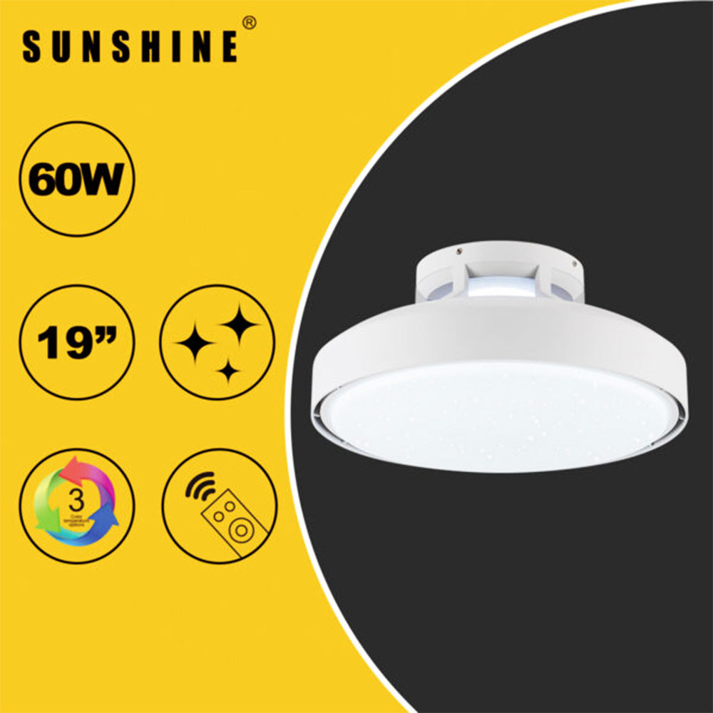 Sunshine CFES-60W LED無葉風扇燈 (閃星款)