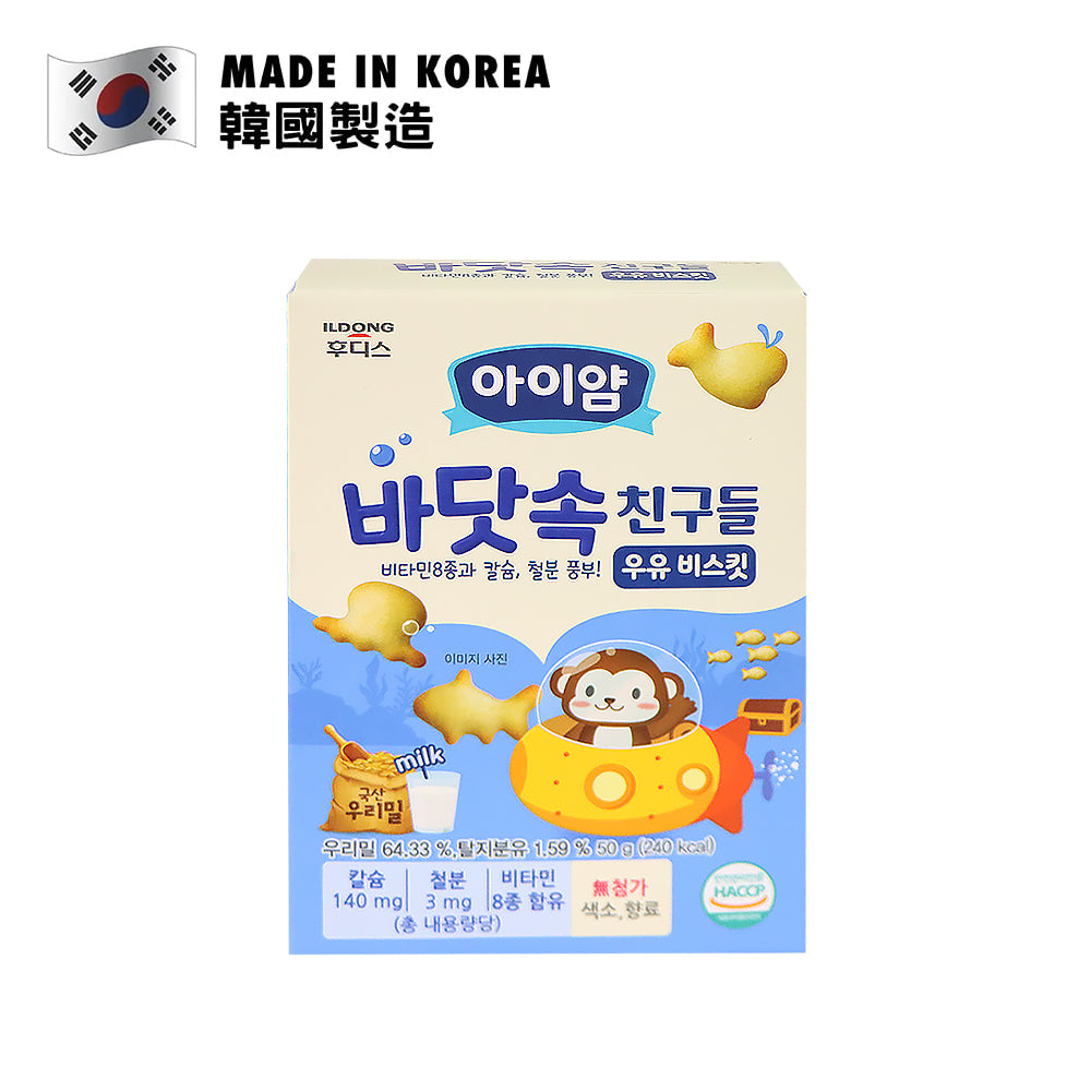 ILDONG 牛奶味海洋動物造型餅 50克