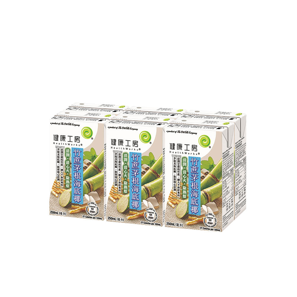 健康工房 竹蔗茅根海底椰飲品 250亳升 (6包裝)