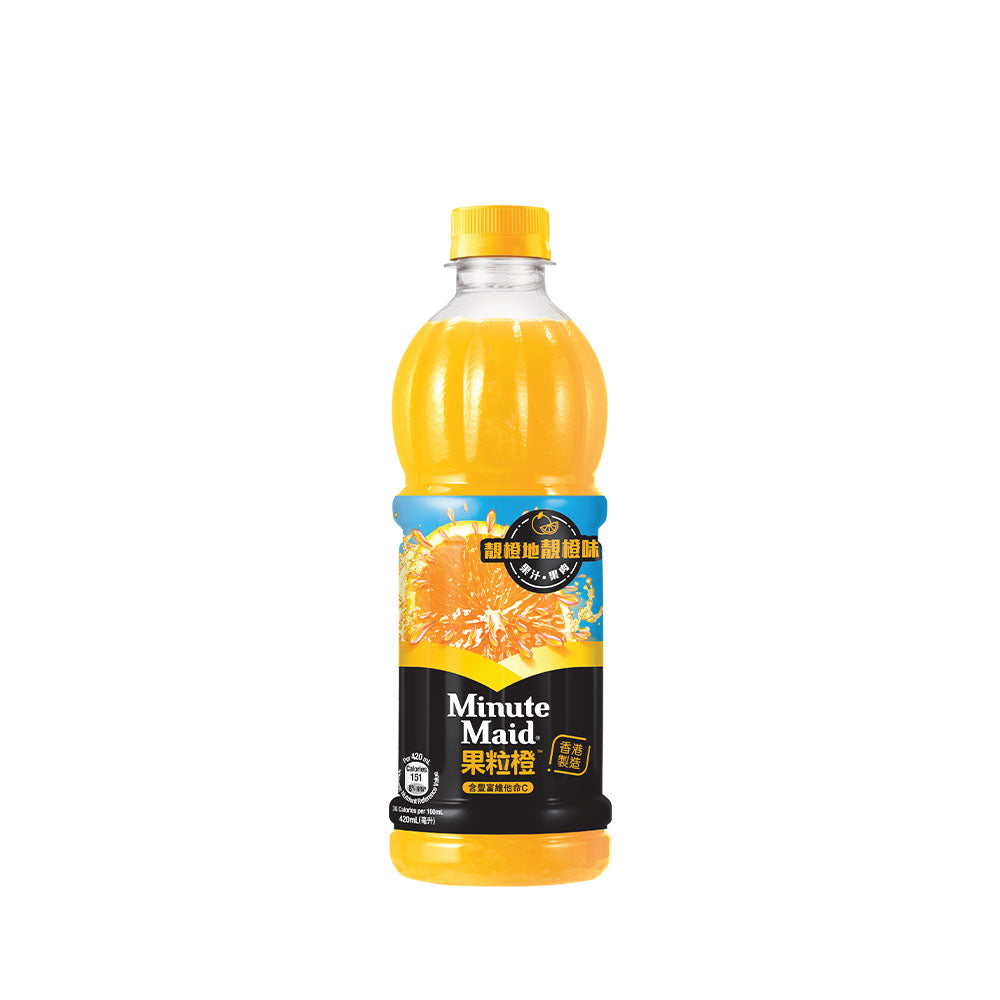 Minute Maid 果粒橙 樽裝橙汁 420亳升