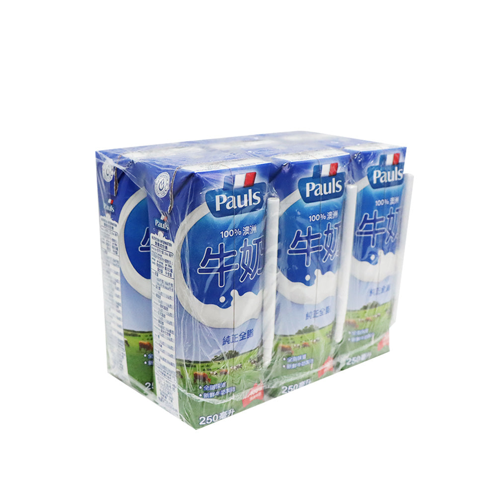 保利 全脂純牛奶 250毫升 X 6包裝