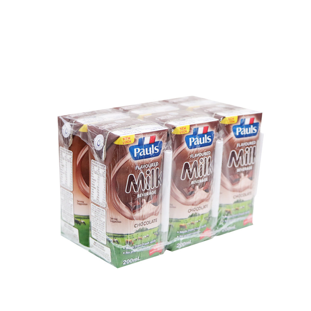 保利 朱古力牛奶飲品 200毫升 X 6包裝