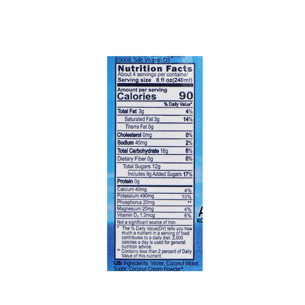 KOH COCONUT 椰子奶飲品 1升