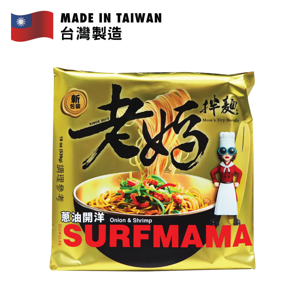 Mom&#39;s Dry Noodle (Green Onion Flavoured) 4PCS Set 539g