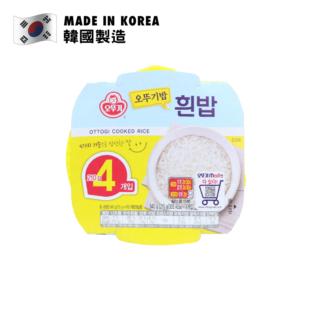 Ottogi 不倒翁 即食白飯 210克 x 4