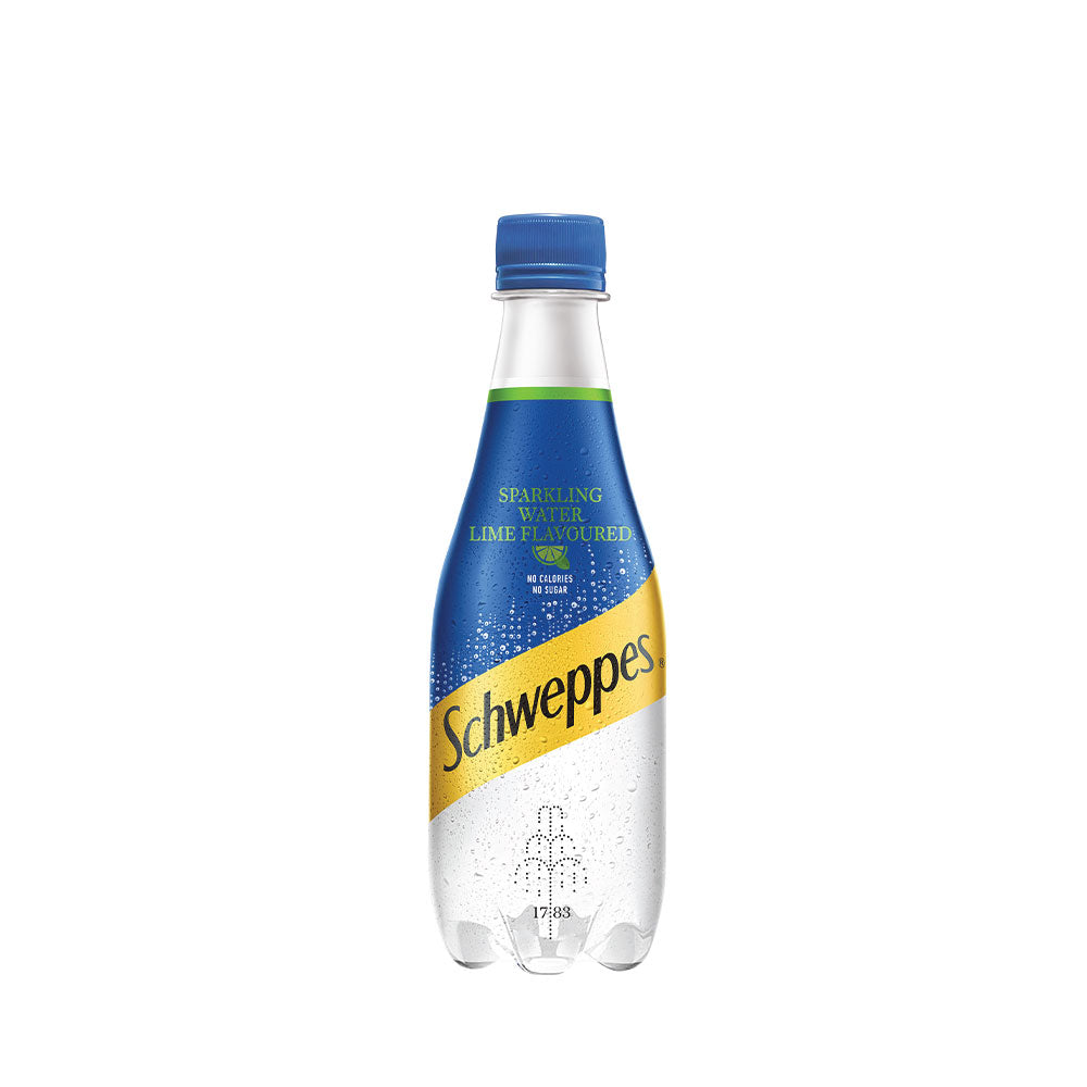 Schweppes Lime Sparkling Water 410ml
