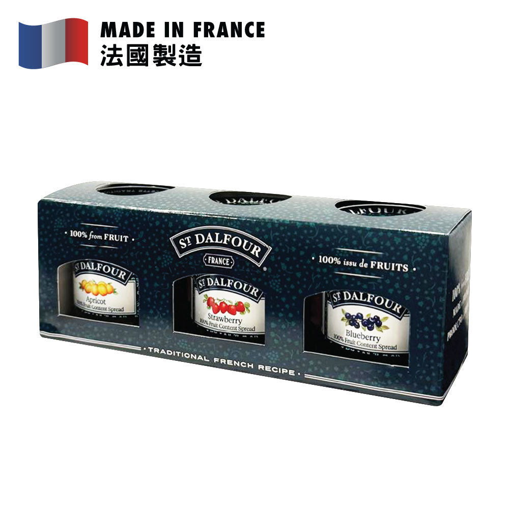 聖桃園 精選雜錦果醬 (藍莓、草莓、杏桃) 3件 X 28克