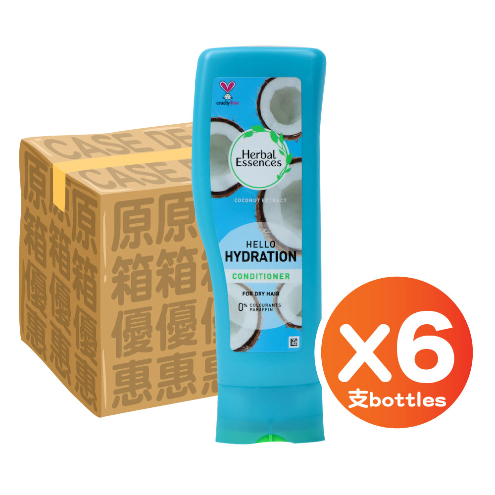 [P&amp;G] Herbal Essences 椰子水潤護髮素 400毫升 (針對乾性髮質)(6支裝)