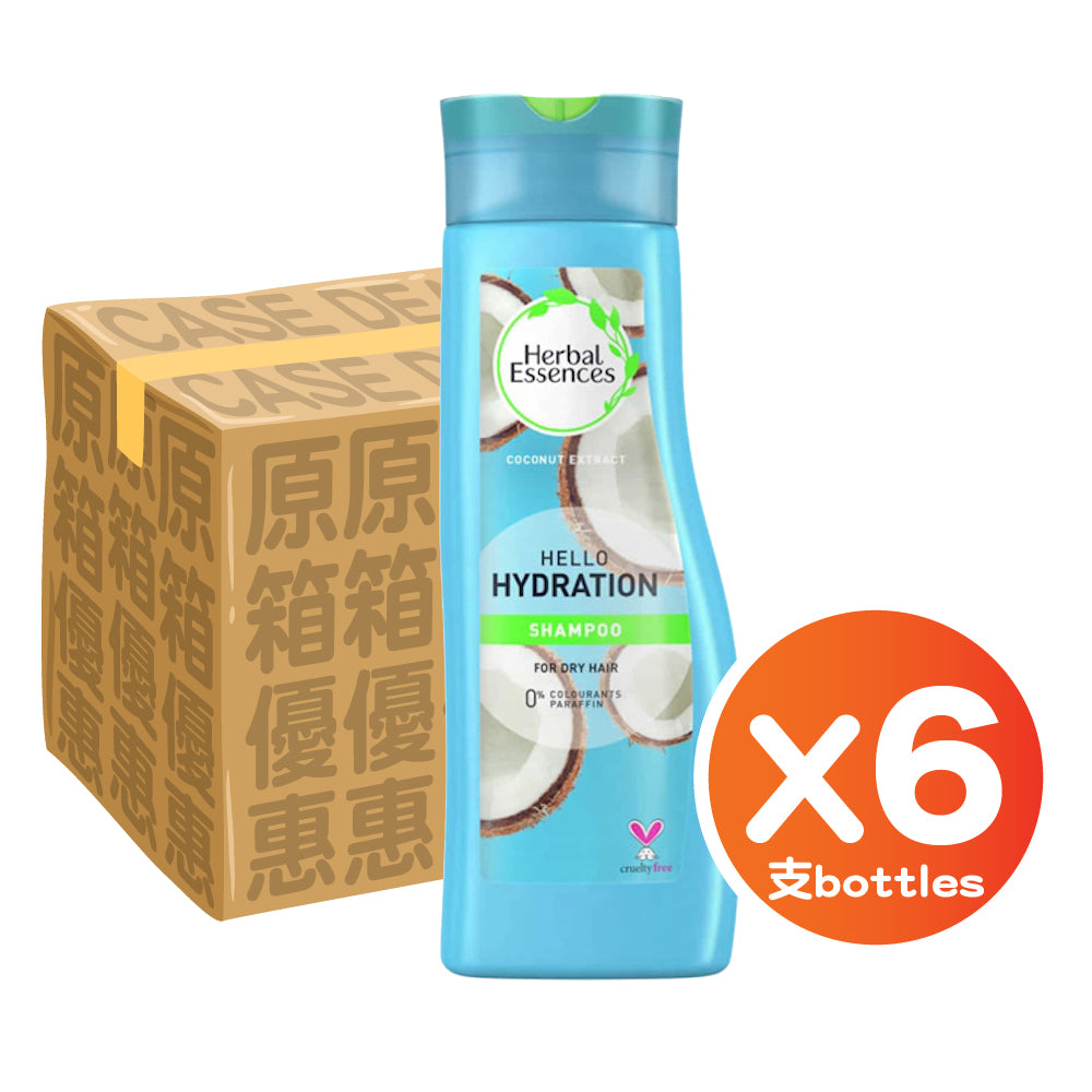 [P&G] Herbal Essences 椰子水潤洗髮露 400毫升【6支裝】