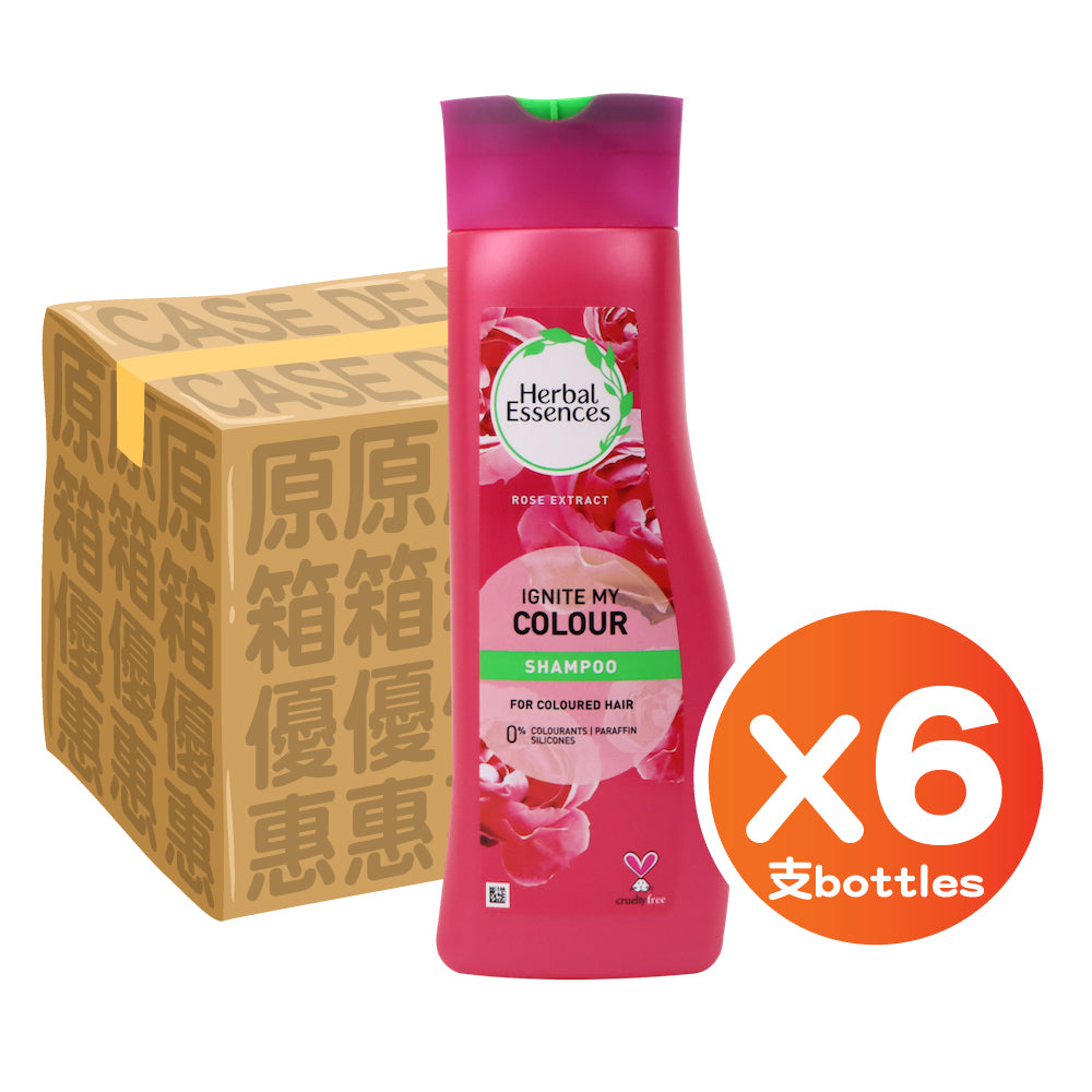 Herbal Essences 玫瑰護色洗髮露 400毫升 (針對染後髮質)(6支裝)