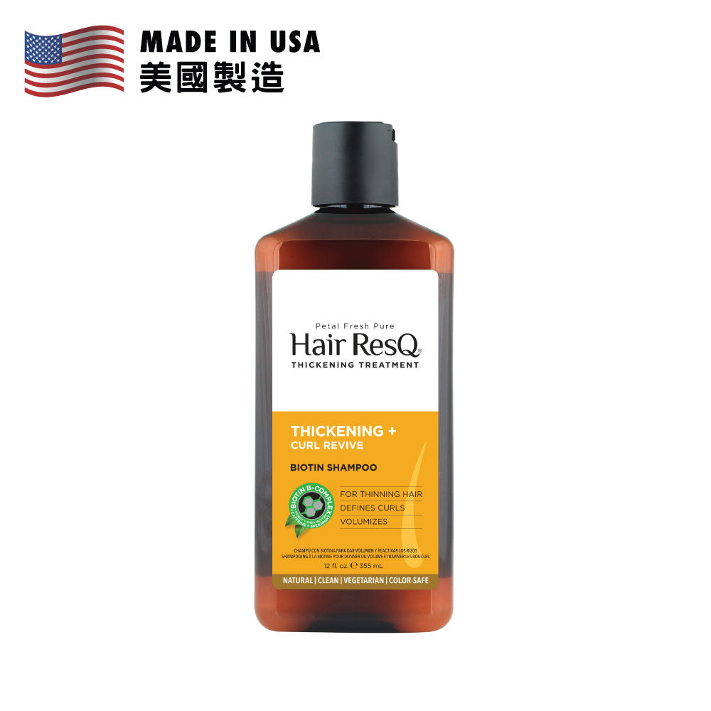 Petal Fresh Hair ResQ Thickening + Curl Revive Biotin Shampoo 355ml