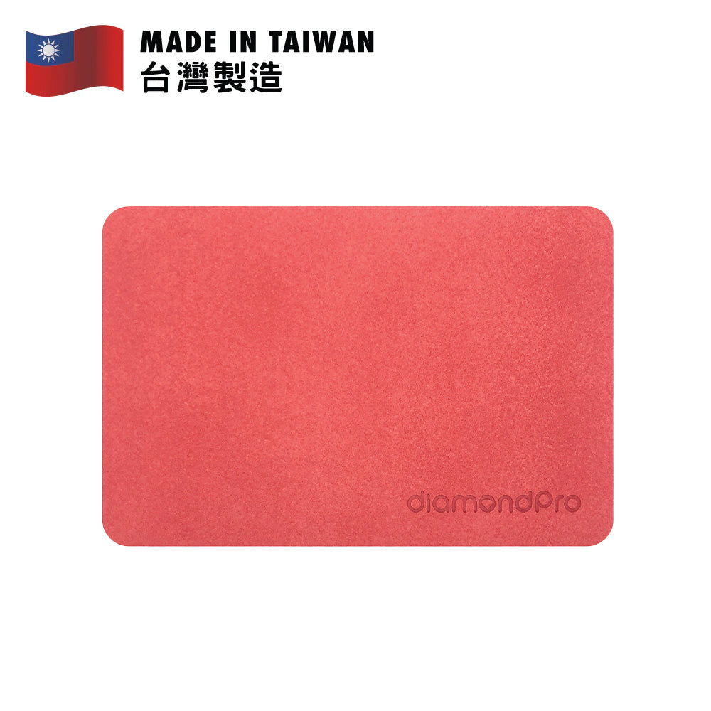 DiamondPro 浴室瞬效吸水珪藻土軟地墊 珊瑚紅 大碼