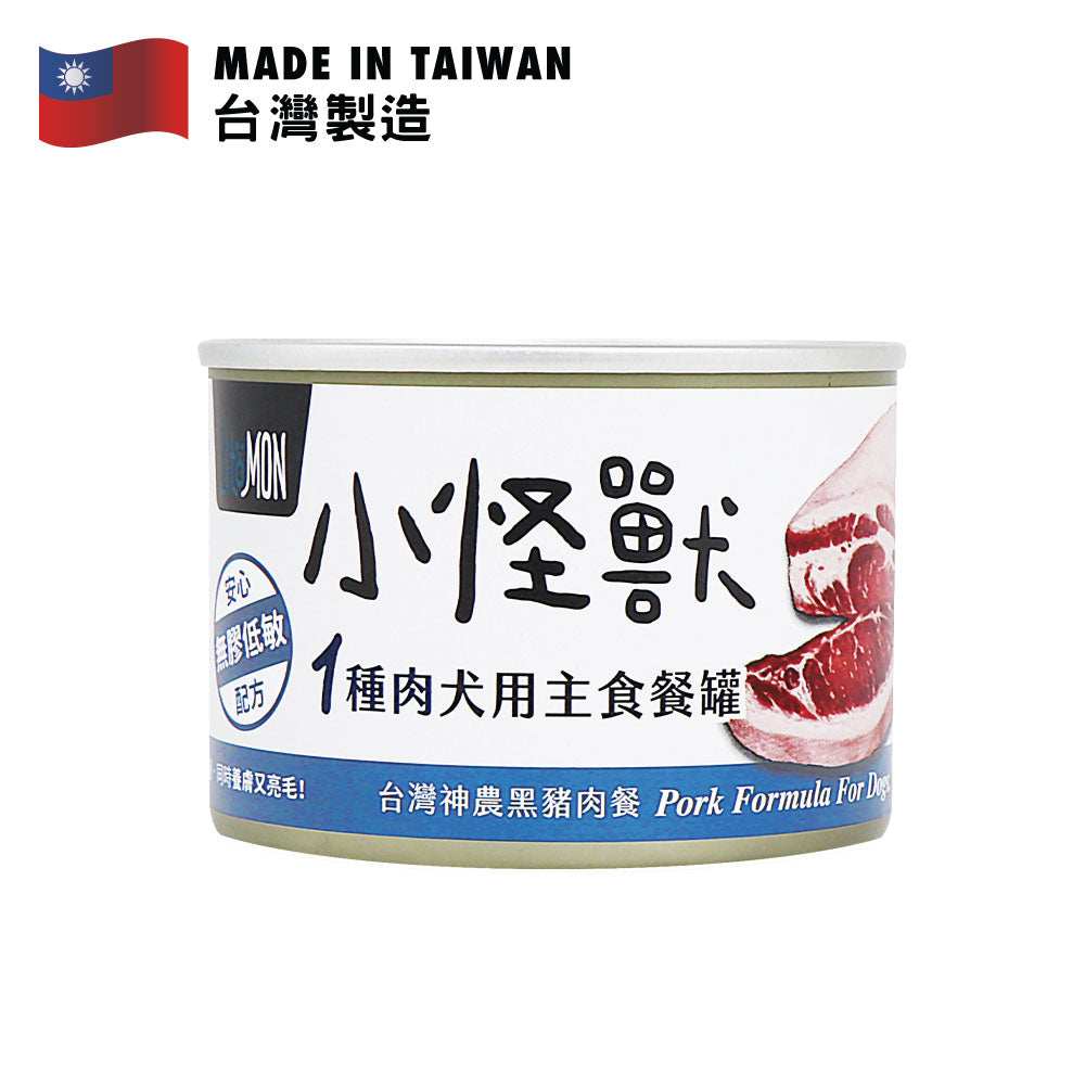 怪獸部落 一種肉犬用無膠主食罐 (神農黑豬肉) 165克