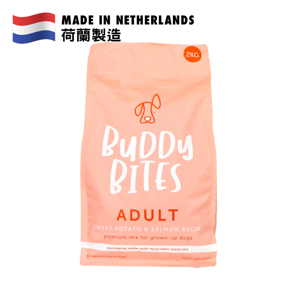 Buddy Bites 成犬三文魚蕃薯乾狗糧 2公斤