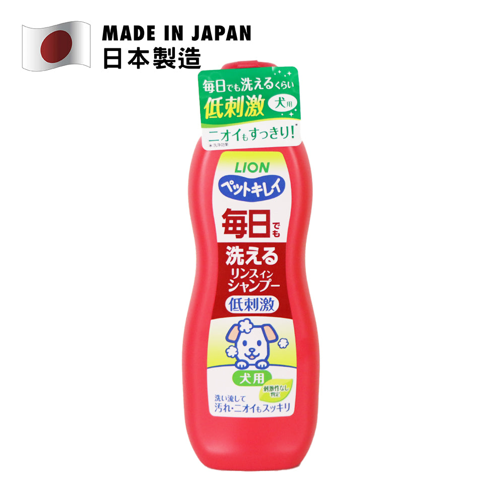 LION 獅王 每日植物性溫和微花香味2合1犬用洗毛水 330毫升