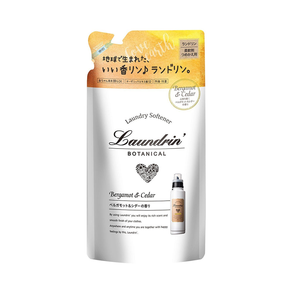 Laundrin Botanical Laundry Softener Relax Bergamot &amp; Cedar Refill (430 ml)