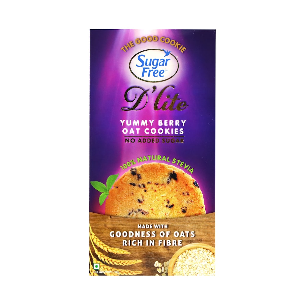 Sugar Free D'lite Yummy Berry Oat Cookies 150g