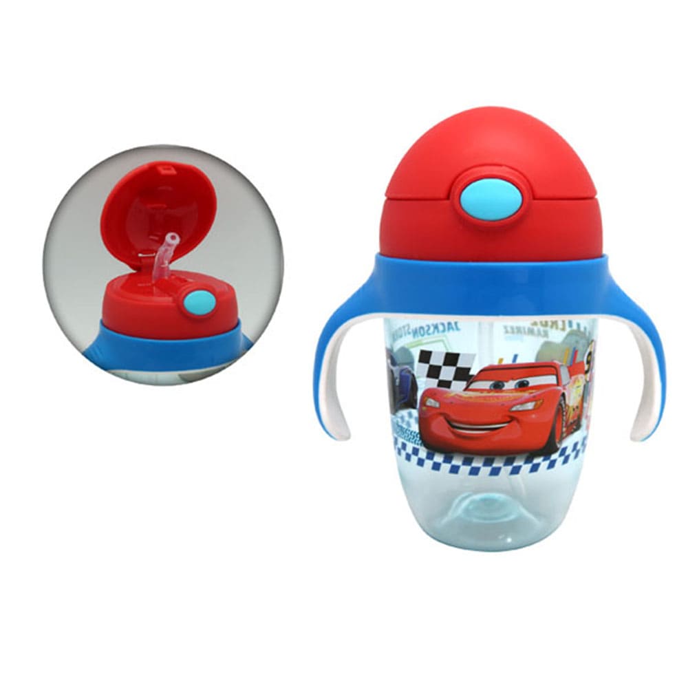 反斗車王 雙耳兒童膠杯連飲管(360毫升)