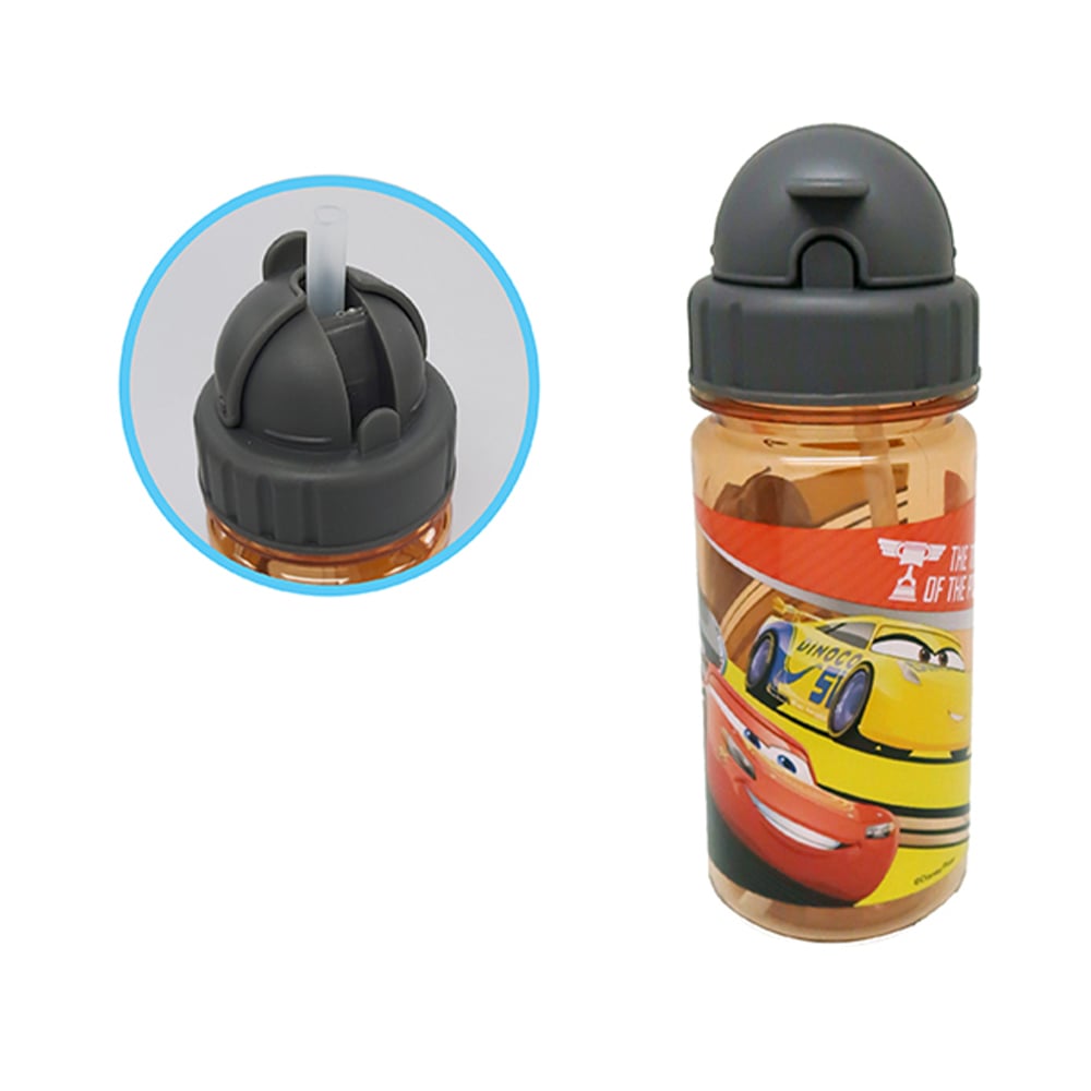 反斗車王 揭蓋水樽連飲管(250毫升)