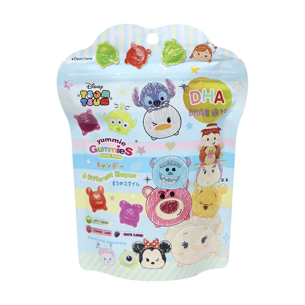 Tsum Tsum 雜果味3D造型橡皮糖(添加DHA) 60g