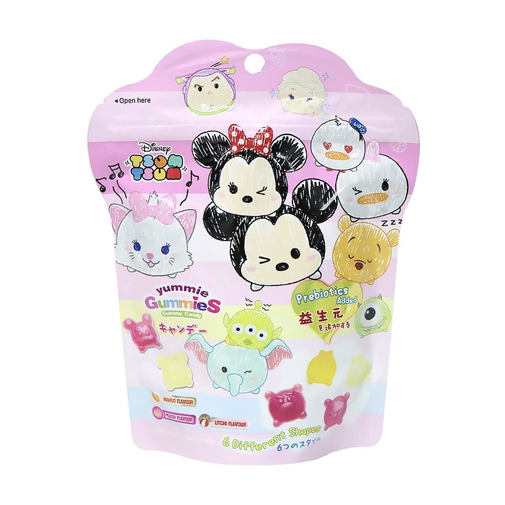 Tsum Tsum 雜果味3D造型橡皮糖(添加益生元) 60g