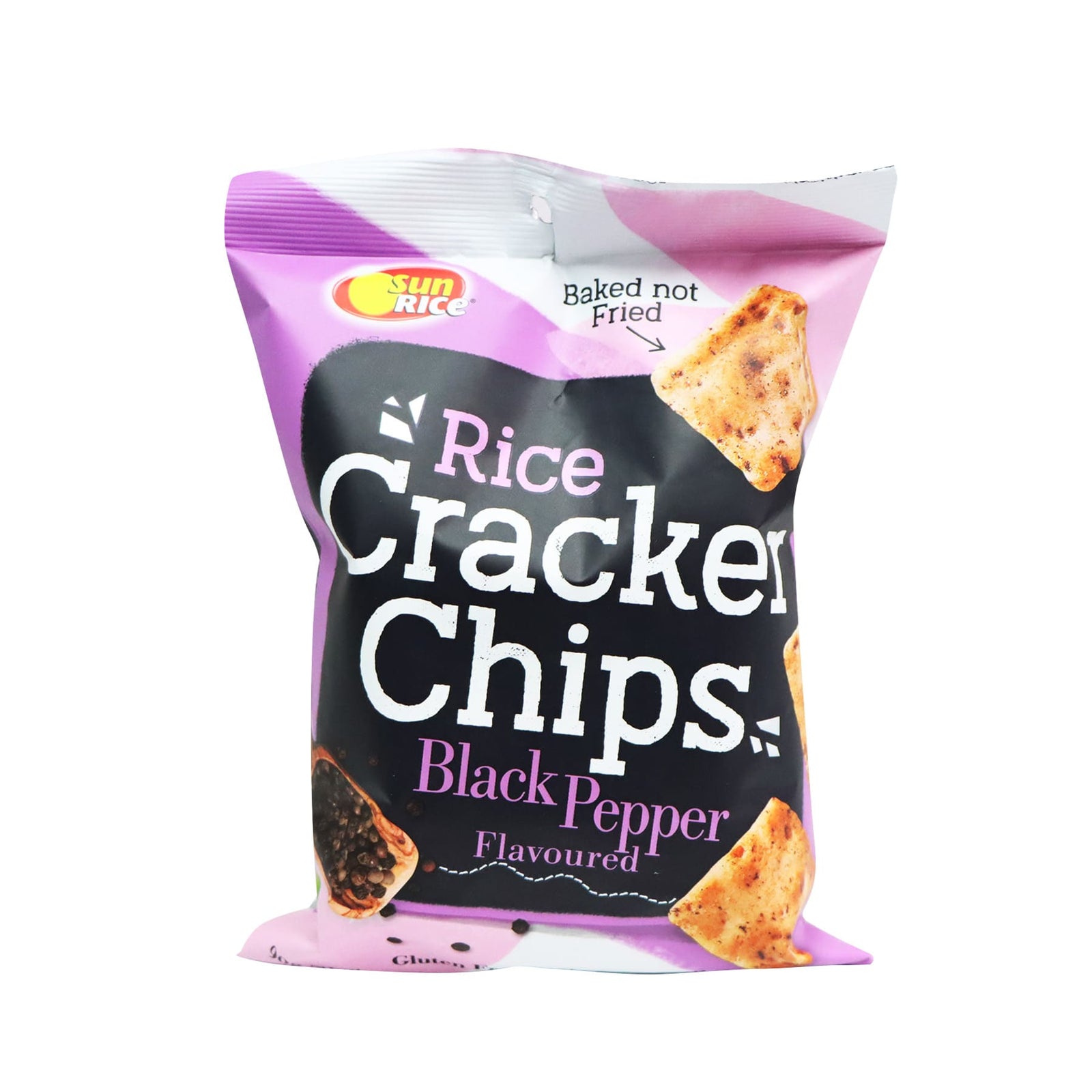 Sunrice Black Pepper Rice Cracker Chips 90g