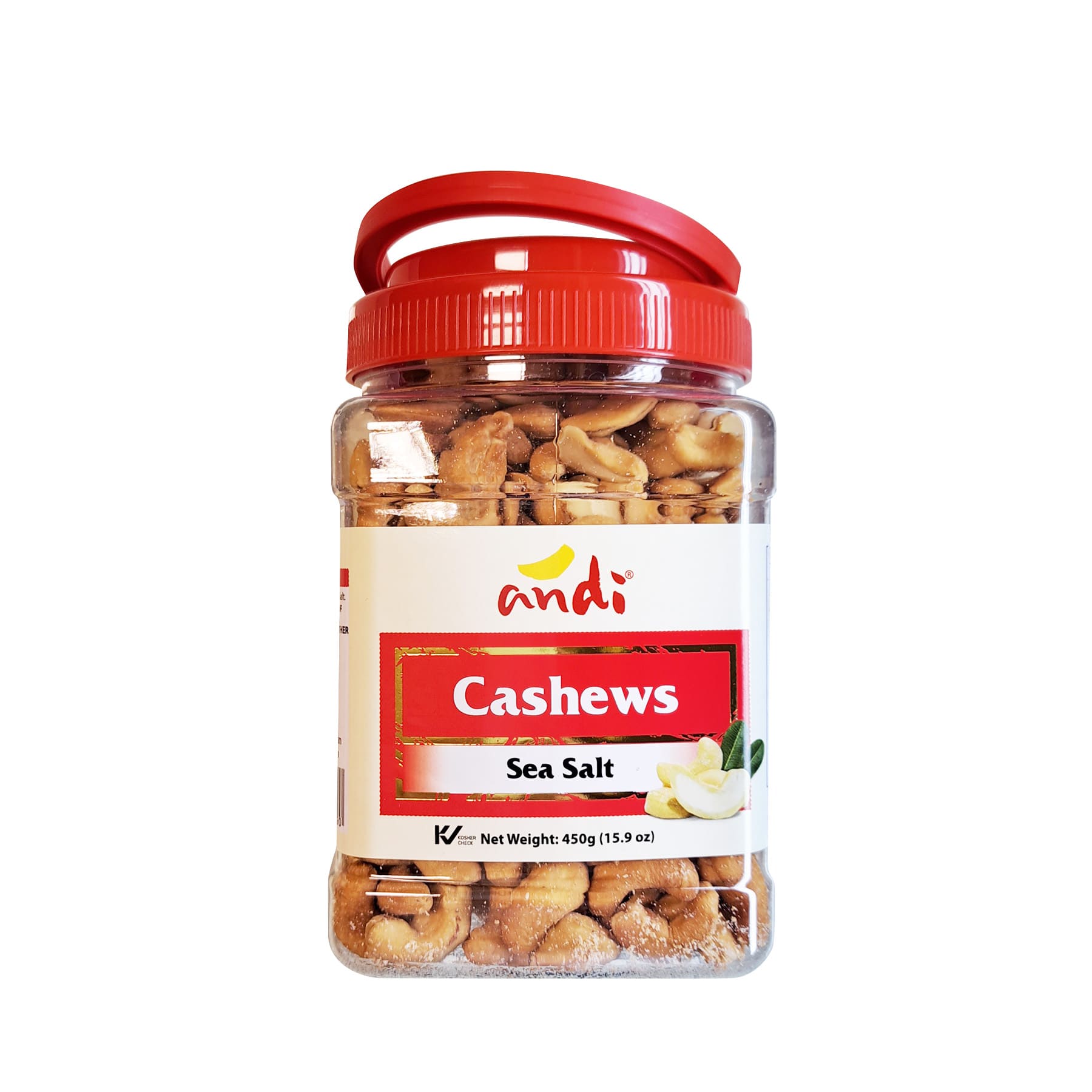 Andi Cashews Salted 450g