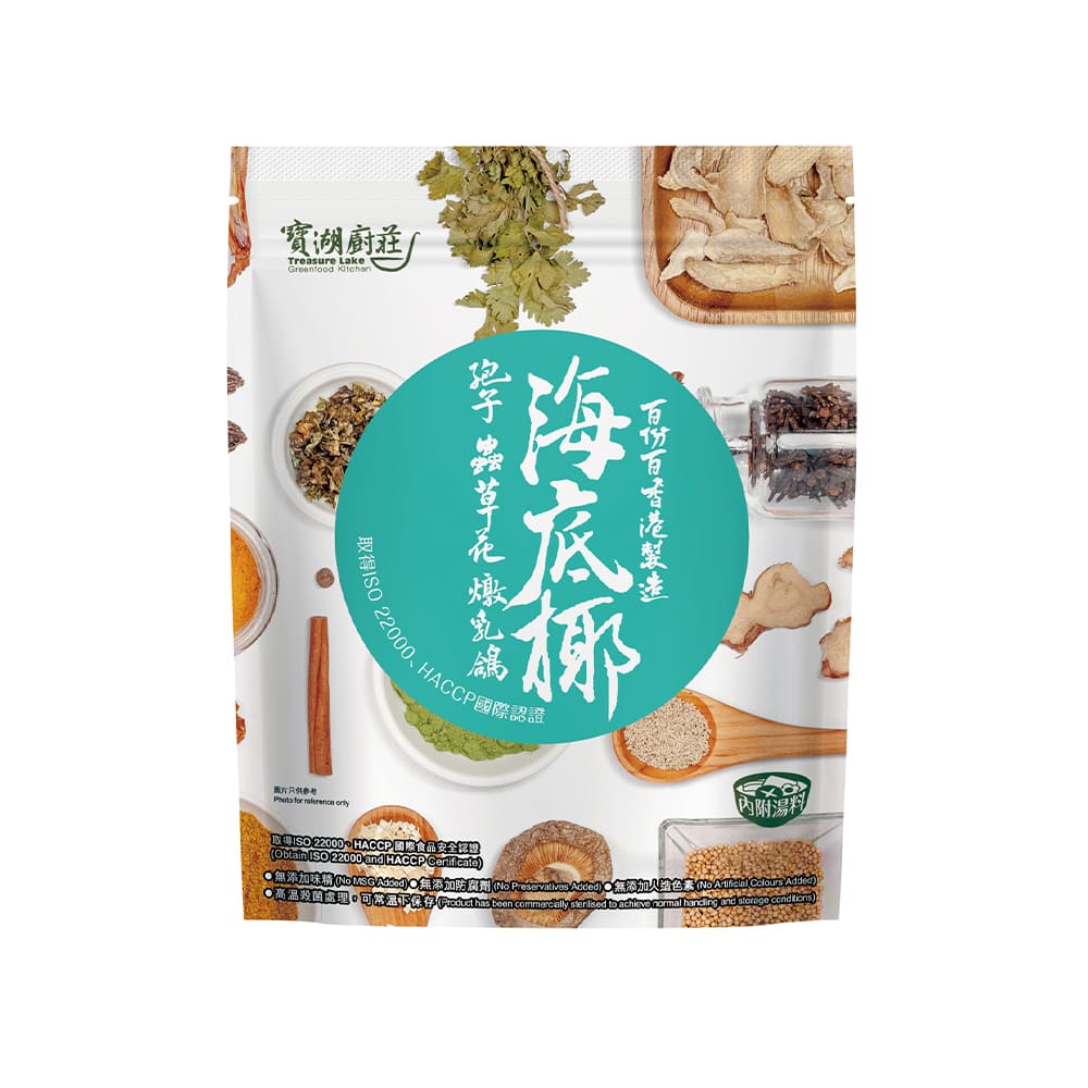 寶湖廚莊 海底椰孢子蟲草花燉乳鴿(500g)