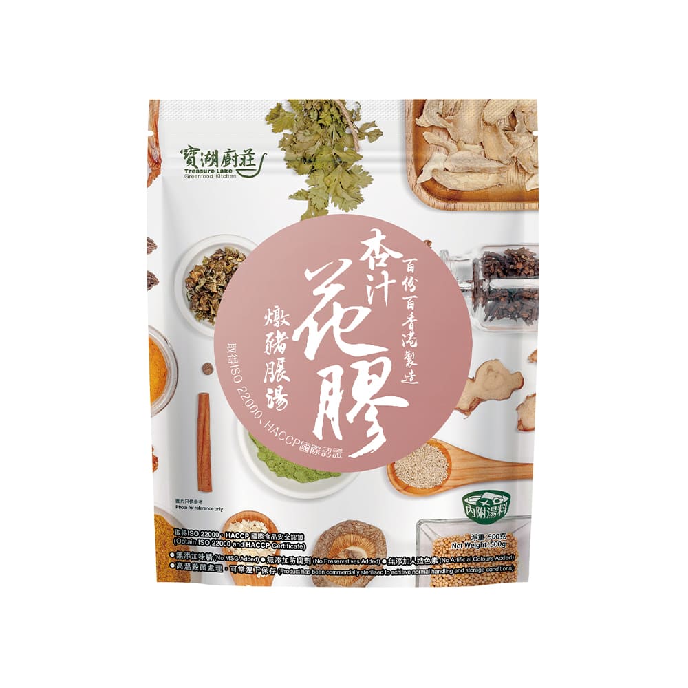 寶湖廚莊 杏汁花膠燉豬展湯(500g)