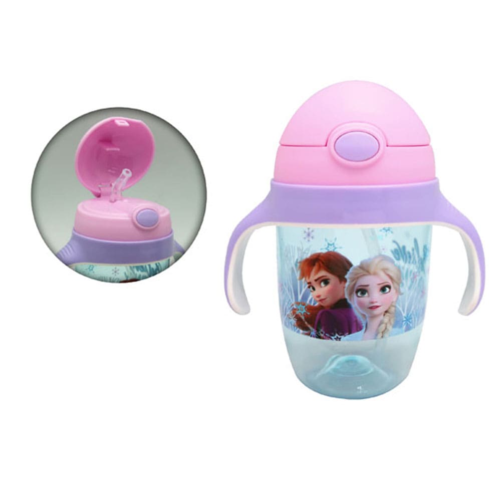 魔雪奇緣 雙耳兒童膠杯連飲管(360毫升)