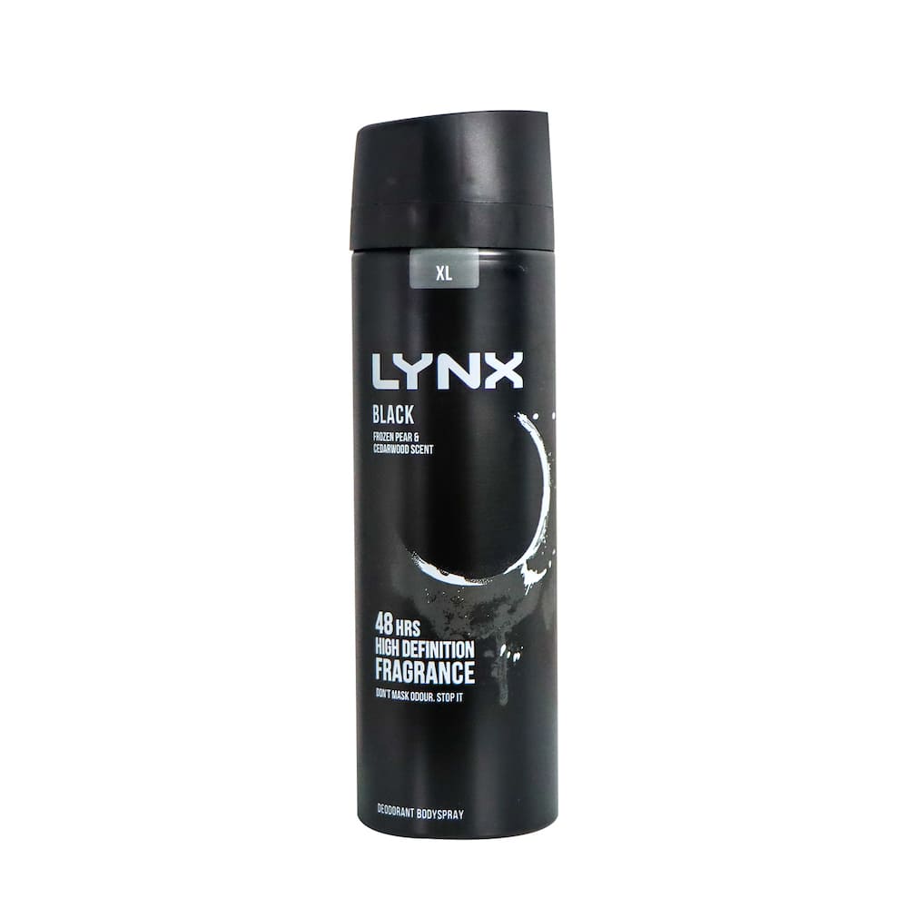Lynx Deodorant Body Spray 200ml (Black)