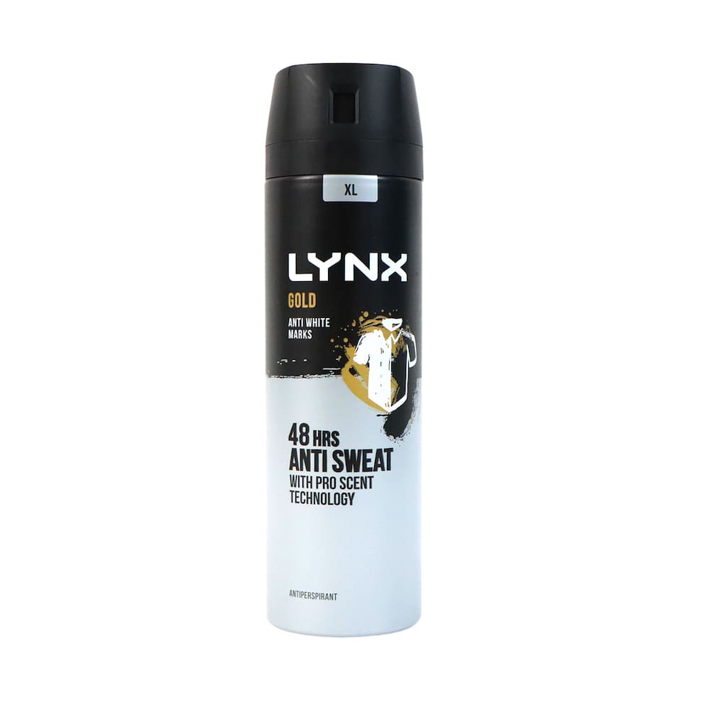 Lynx 凌仕 48H無痕止汗噴霧 200毫升 (高貴流金)