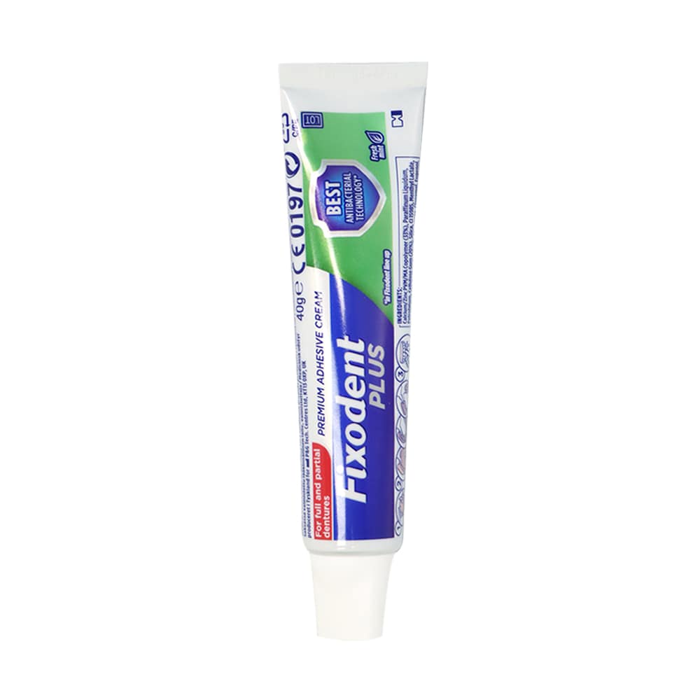 [P&G] Fixodent Plus Denture Adhesive Cream 40g (Fresh Mint)