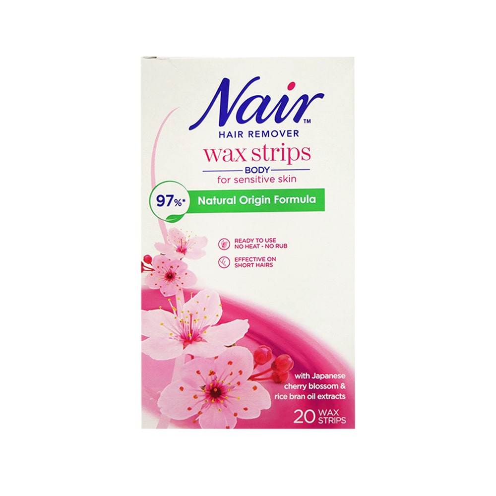 Nair Hair Remover Body Wax Strips 20pcs (For Sensitive Skin)