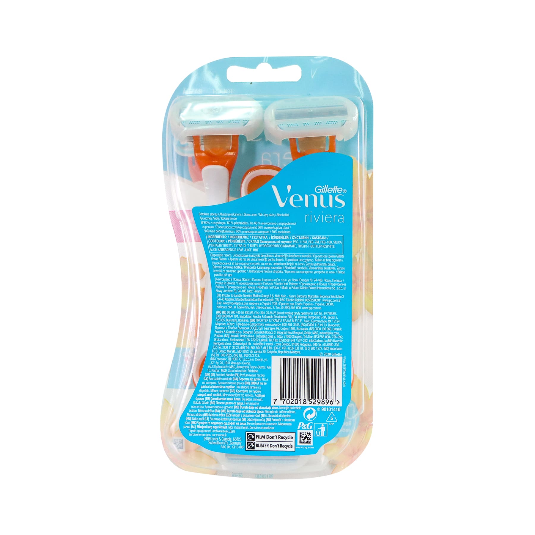 Gillette Venus Treasures Razors 3pcs