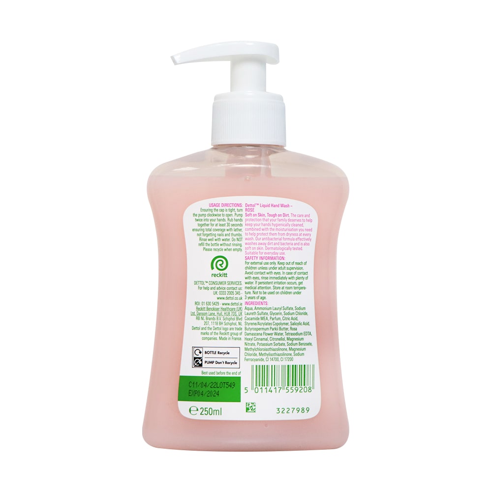 Dettol 滴露 玫瑰乳木果滋潤抗菌潔手液 250毫升