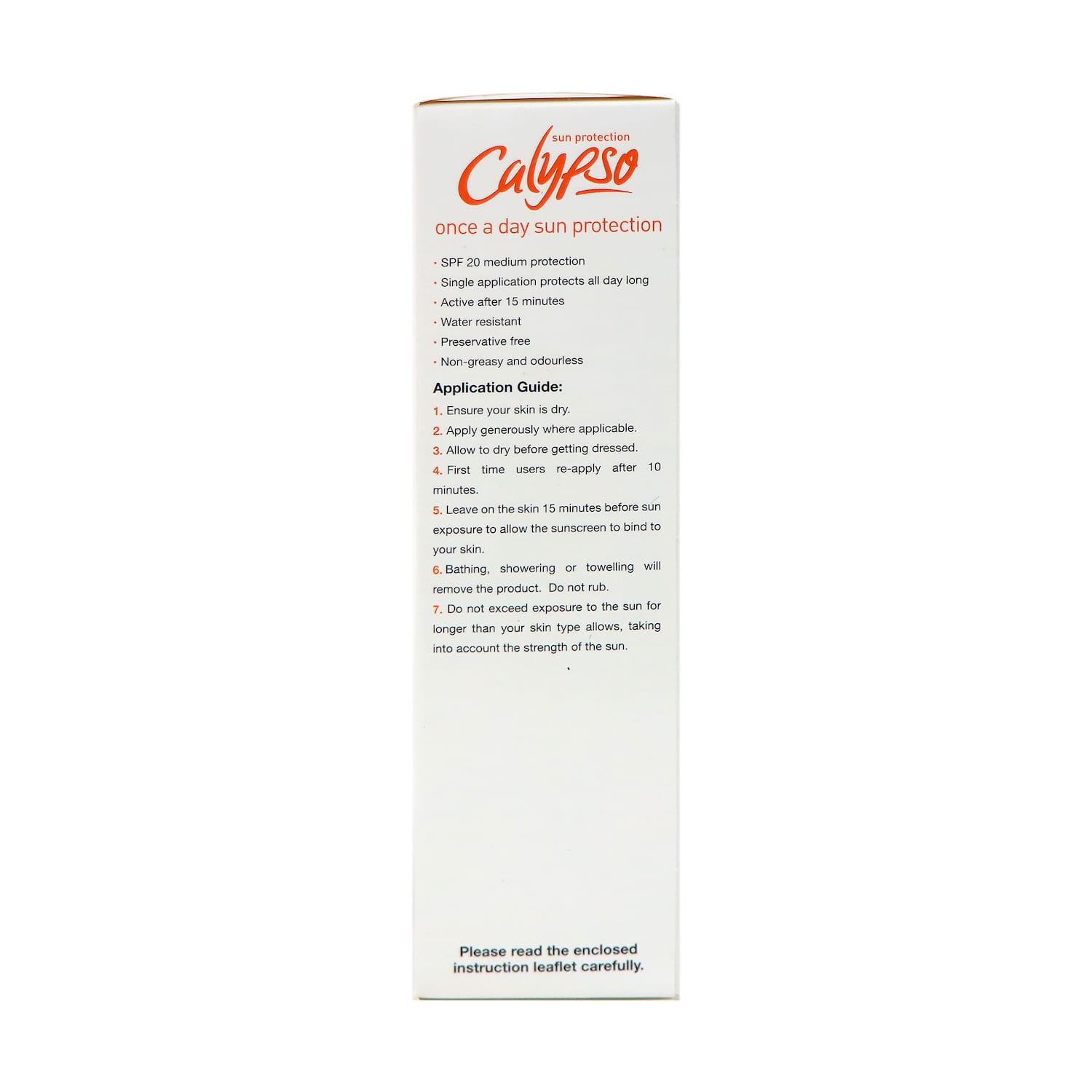 Calypso Once A Day SPF20 Sun Protection 200ml