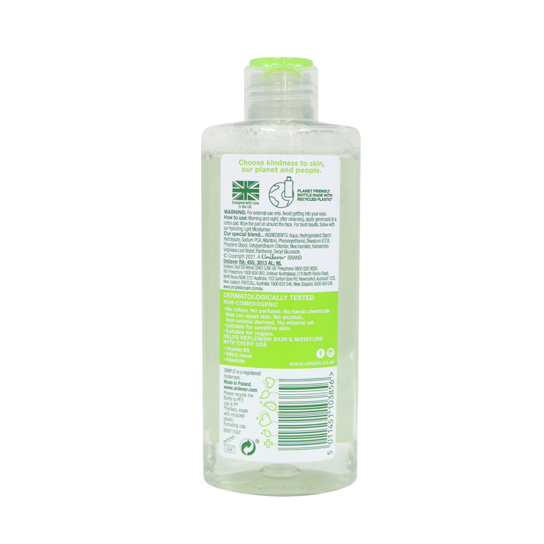 Simple Soothing Facial Toner 200ml