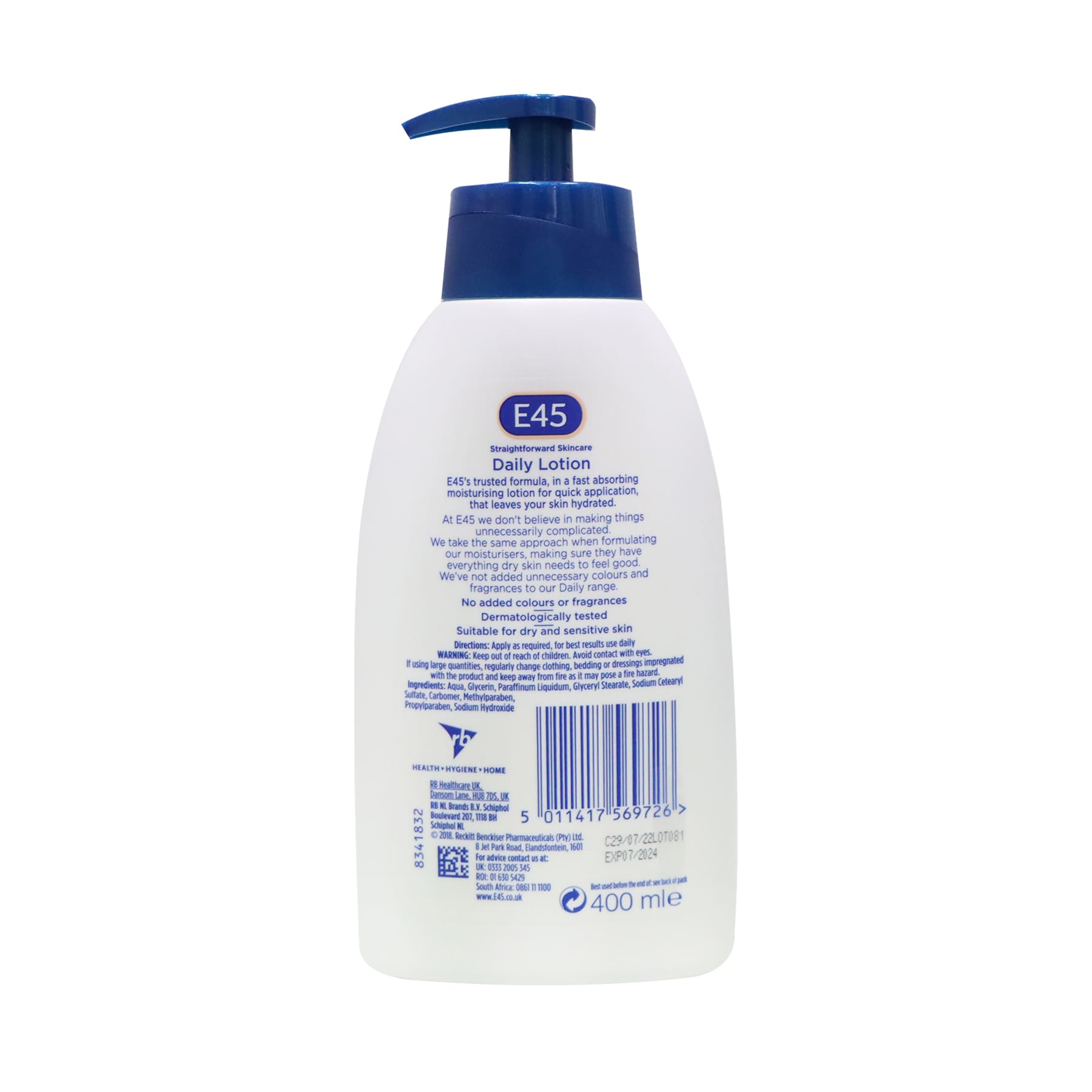 E45 日常保濕防敏潤膚乳液 400毫升