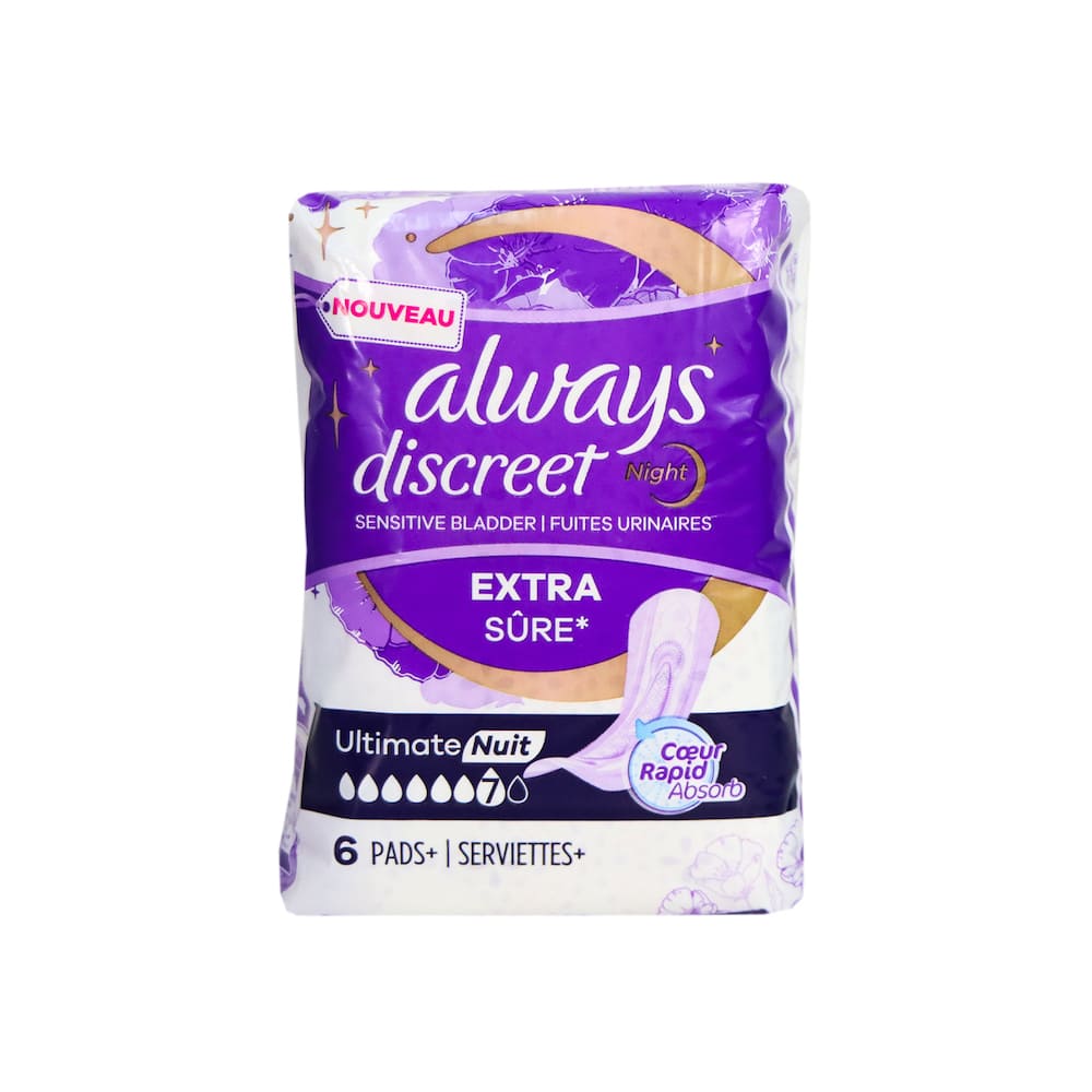 [P&G] Always Discreet Ultimate Night Sensitive Bladder 38cm (6pcs)