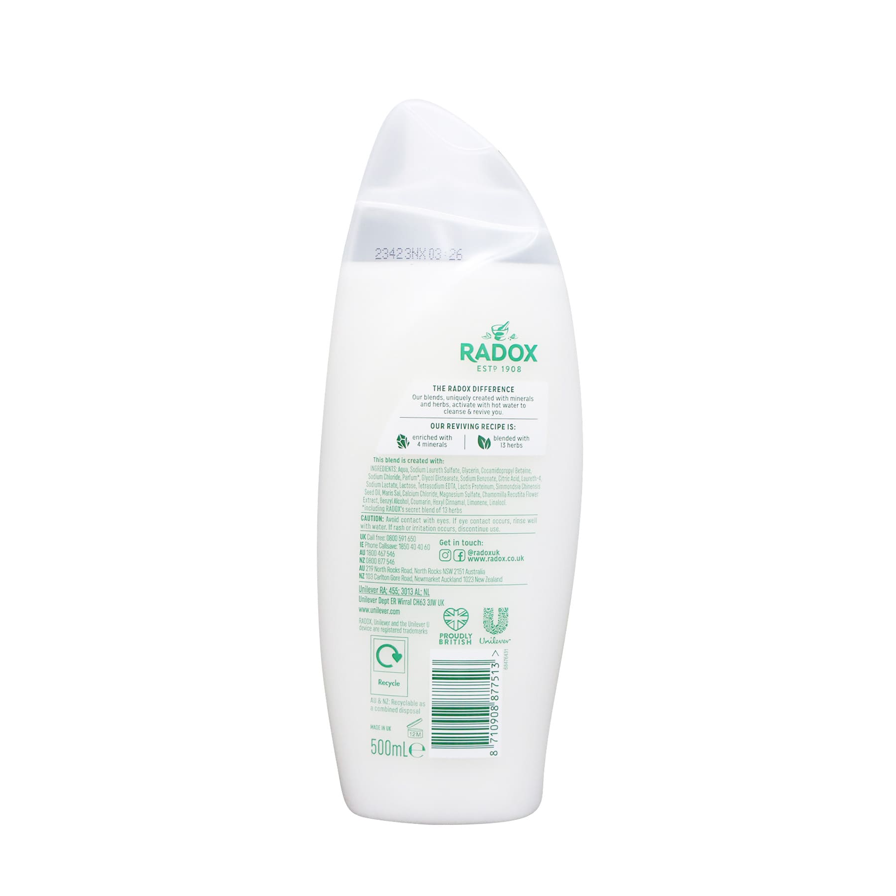 Radox Moisturise Shower Cream 500ml