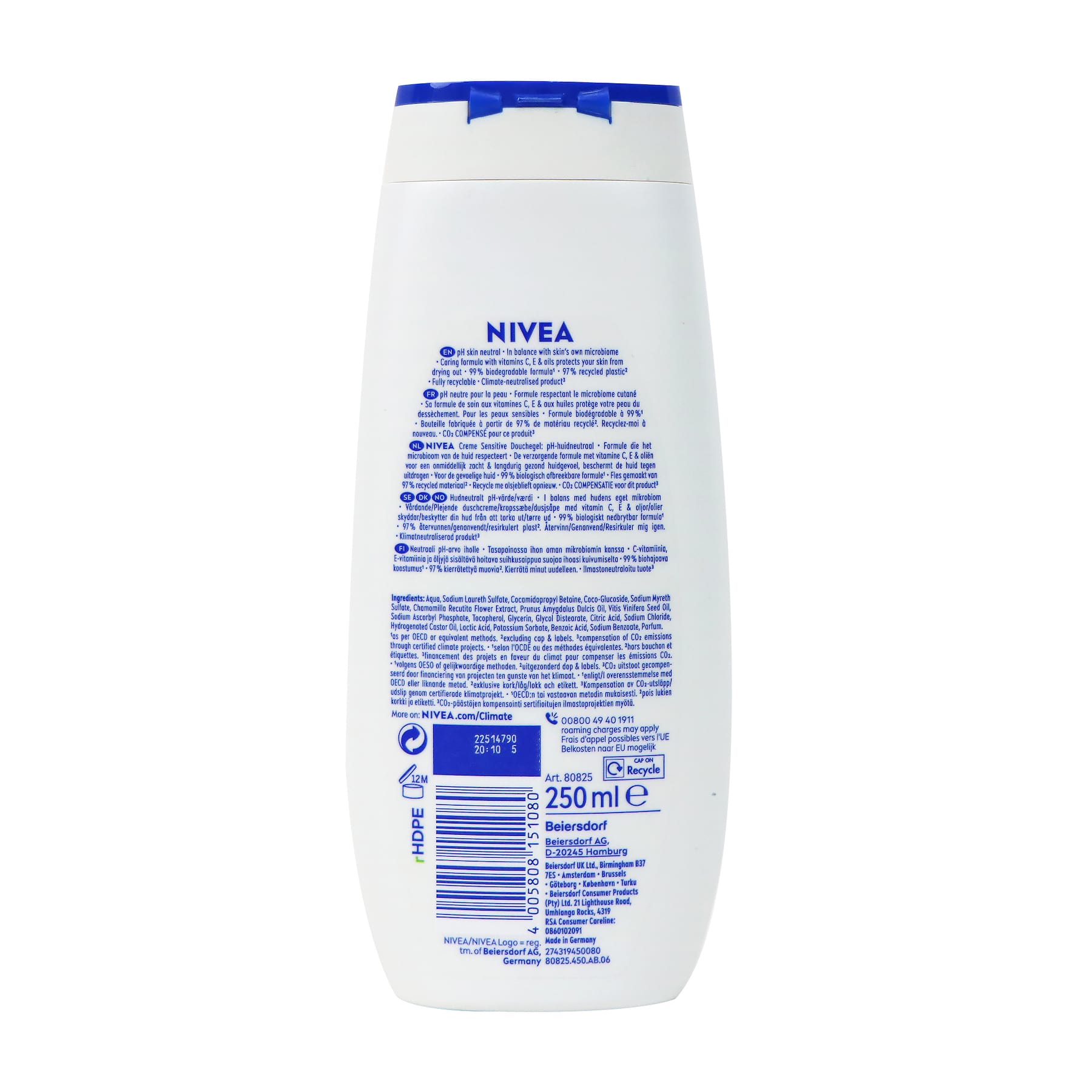 Nivea Creme Sensitive Shower Cream 250ml