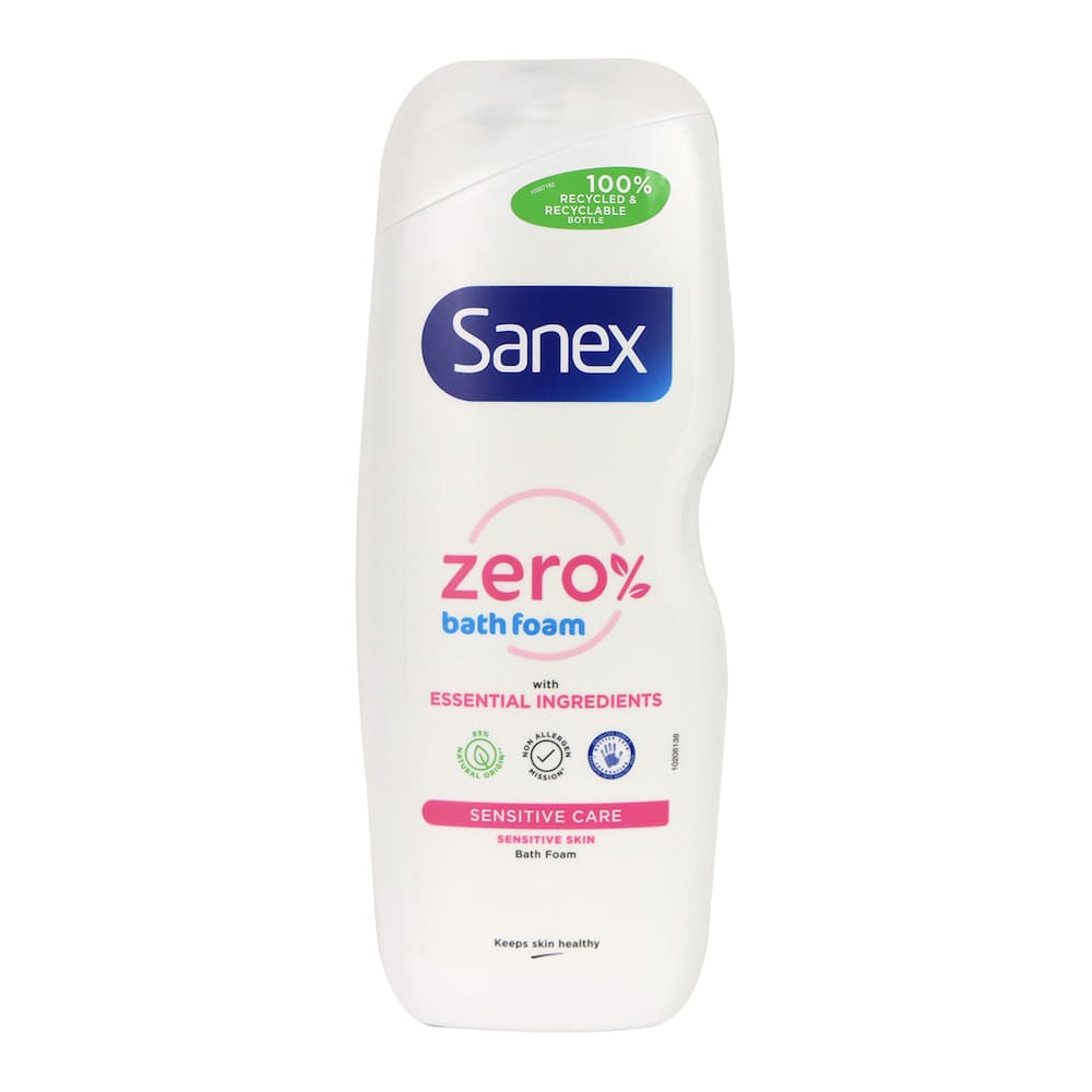 Sanex Zero% Sensitive Skin Bath Foam 570ml